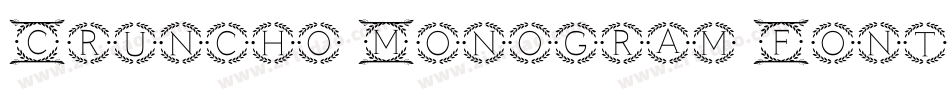 Cruncho Monogram Font by Dreamink (7NTypes)字体转换